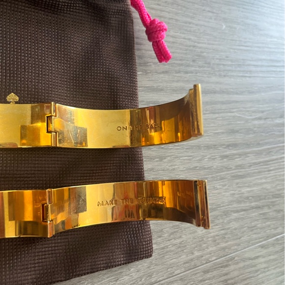 Kate Spade On The Ball and Make The Rounds Bangle Bracelets Bundle lot of 2 - Picture 8 of 12